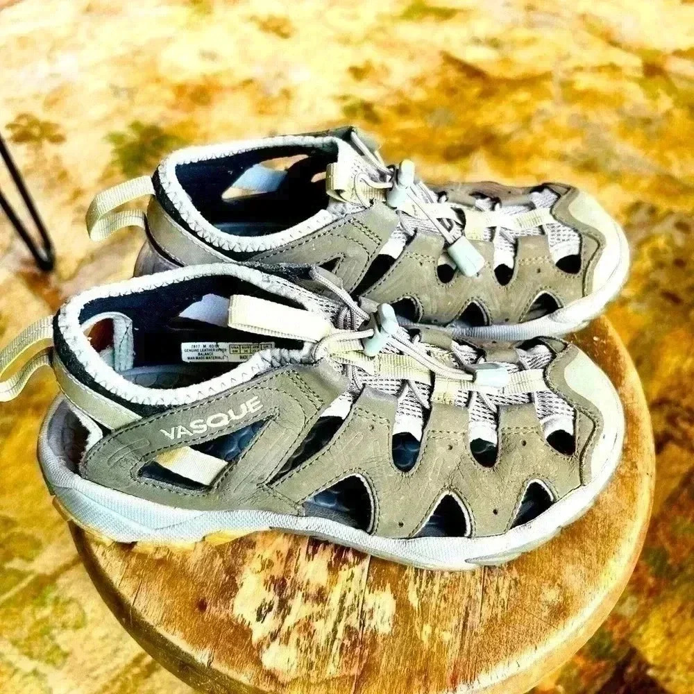 Vasque Gray Closed-Toe Outdoor Sandals